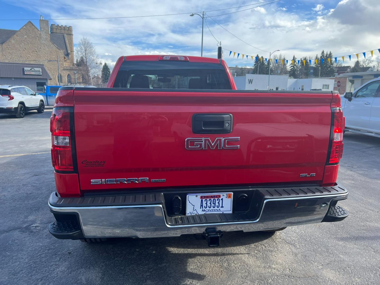 2019 Red /Charcoal GMC Sierra 1500 SLE (2GTV2MEC9K1) with an 5.3L V8 engine, Automatic transmission, located at 116 5th Avenue South, Lewistown, MT, 59457, 47.063877, -109.427879 - Discover the rugged versatility of the 2019 GMC Sierra 1500 SLE Double Cab 4WD. This truck is built to handle tough tasks with ease, whether you're tackling a worksite or heading off-road for adventure. Equipped with a powerful 5.3L V8 engine and advanced 4WD system, the Sierra 1500 SLE delivers im - Photo#2